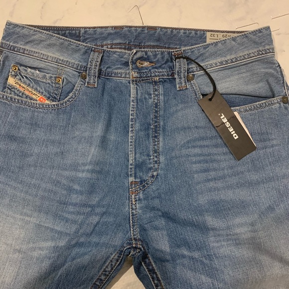 NWT Diesel Relaxed Straight Jeans Button Fly 29x32 - Picture 5 of 8